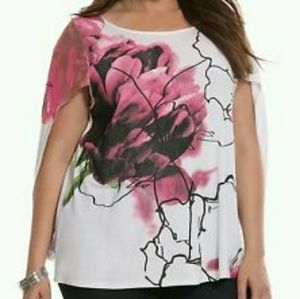Lane Bryant cape style top